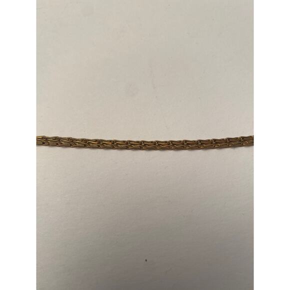 MICHELLE STARBUCK signed Brass Chain Howlite Stone Gray White Vintage - Picture 9 of 11